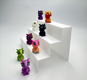 Ornamenti di Animali in <span class=keywords><strong>Plastica</strong></span> Stampati in 3D, Adorabili Statuette di Draghi Mini con Occhi Salienti - Product Image 2