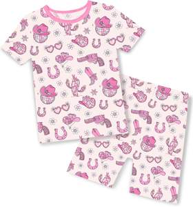 Ensemble de pyjamas pour filles Personnage personnalisé Vêtements de nuit d'été pour enfants T-shirt à manches courtes Pantalon court Ensembles de pyjamas pour filles de dessins animés - Product Image 3