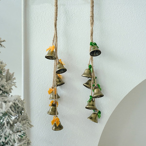 กระดิ่งคริสต์มาสแขวนผนัง งานแฮนด์เมดเหล็กตกแต่ง สำหรับห้องนั่งเล่น ของตกแต่งวันหยุด - Product Image 3