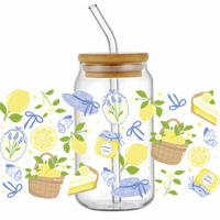Schattige Fruitcake 16oz Tumbler Wrap Duurzaam Waterdicht Plastic met Transferdruk Zeefdruk Plastisol Materiaal