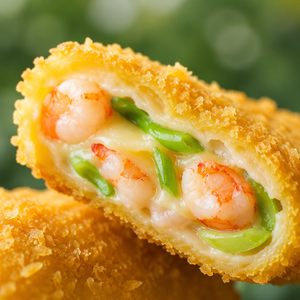 Rollitos de Camarón Congelados al Estilo Chino con Queso para Catering de Aerolíneas, Cantina Escolar, Entrada Rápida, Caja a Granel - Product Image 2