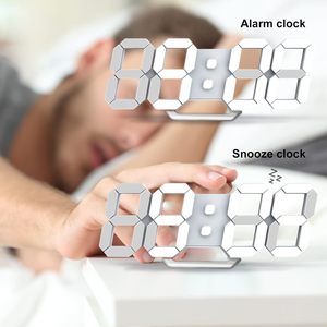 3D LED <b>Wall</b> <b>Digital</b> <b>Clock</b> Time Calendar Thermometer Display Electronic Modern Stylish Desktop <b>Clock</b> - Product Image 4