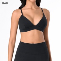 Soutien-gorge de yoga sans bretelles rembourré léger, haute performance, écologique, recyclable, réversible, respirant et à séchage rapide pour femme