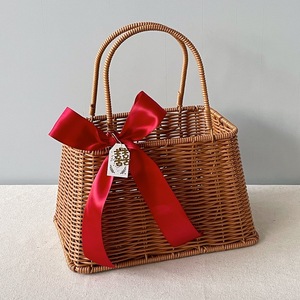 Giá rẻ thân thiện với môi thực phẩm Trái Cây Kẹo hộp lưu trữ cho đám cưới tự nhiên mây <span class=keywords><strong>wicker</strong></span> giỏ hoa bán buôn - Product Image 5