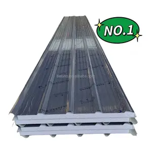 Fireproof High Density Expandable Polystyrene Foam New Model Eps Sandwich Panel Wall And Roof Fireproof Insulated Wall Panel