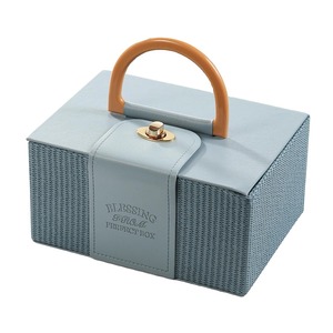 Caja de Regalo de Boda Personalizada, Caja Magnética de Cartón con Asa de Cuero PU, Caja de Empaque para Ropa, Zapatos y Dulces - Product Image 5