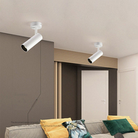 Plafonnier LED encastré 7W IP44 moderne, dimmable, sans cadre, à angle de faisceau réglable, haute luminosité pour l'éclairage intérieur des hôtels