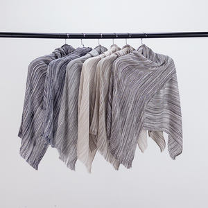 Nuevo Pañuelo <span class=keywords><strong>de</strong></span> Rayón Suave con Rayas Texturizadas 2026, Chal <span class=keywords><strong>de</strong></span> Voile Arrugado, Hiyab <span class=keywords><strong>de</strong></span> Viscosa para Mujer Musulmana, Kuwait - Product Image 4