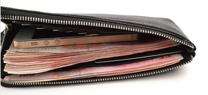 Ví Đựng Thẻ Tín Dụng Cho Nam Ví Dài Sổ Séc Gấp Đôi Da Thật - Product Image 5