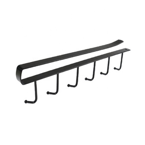 Moda 6 ganchos de metal debajo del estante taza <span class=keywords><strong>armario</strong></span> organizador 6 ganchos plástico baño <span class=keywords><strong>esquina</strong></span> toallero gancho de <span class=keywords><strong>cocina</strong></span> - Product Image 6