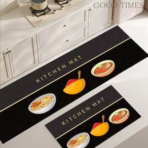 アメリカンスタイルのフレッシュキッチンマット、ベッドサイドラグ、ロングストリップカーペット、玄関マット、フルカット、耐久性、お手入れ簡単、汚れに強い - Product Image 1