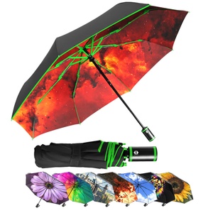 Promotional Outdoor Gift Promotion Travel Rainy Foldable Umbrellas 3 Folding UV Umbrella for Rain - Product Image 1