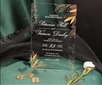 Enveloppe en carton rigide noire à double porte personnalisable, invitation de style européen, estampage à chaud en or, cadeaux promotionnels