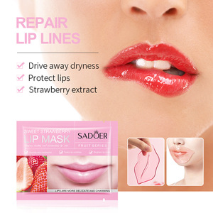 Masque Lèvres Hydratant et Repulpant en Hydrogel au Collagène, aux Fruits et Rose, pour Soin des Lèvres, Vente en Gros - Product Image 3