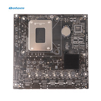 Carte mère de jeu pour PC de bureau ITX Qotom avec processeur Alder Lake-S de 12e génération, 2*DDR4, 3*M.2, 4*SATA3.0, 6 ports LAN Gigabit I225-V 2.5