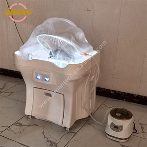 Fauteuil de coiffure Siman Fashion avec bassin de lavage capillaire à circulation d'eau constante, amovible, et lumière à sept couleurs - Product Image 3