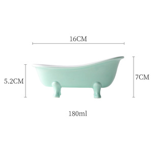 Ciotola in Ceramica <span class=keywords><strong>per</strong></span> Budino, Mini Vasche da Bagno, Contenitore <span class=keywords><strong>per</strong></span> Ghiaccio, Tazza Rosa <span class=keywords><strong>per</strong></span> Casa e Bevande - Product Image 6