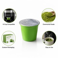 Capsules de café K-Cup saveur Coco Matcha Latte, saveur tropicale, portions individuelles, vente en gros pour bureaux, restaurants et distributeurs automatiques