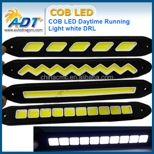 ไฟวิ่งกลางวันแบบโค้งงอได้ COB รูปทรงแถบ ไฟวิ่งกลางวันแบบกันน้ำ COB ไฟ LED แบบยืดหยุ่นสำหรับรถยนต์ ไฟ DRL สำหรับขับขี่ - Product Image 2