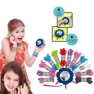 2 en 1, fabrication de bracelets pour enfants, jouets artisanaux, kits de fabrication de bijoux pour enfants, kit de fabrication de bracelets, <span class=keywords><strong>jouet</strong></span> tricoté pour filles, cadeau d'anniversaire - Product Image 3