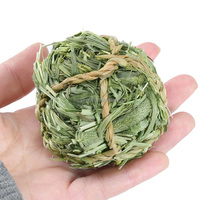 Tunnel en herbe tissée de lapin naturel Timothy Hay Chew Toy House Hamster Furets Hutch Bed