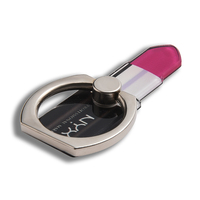 Livraison rapide en forme de rouge à lèvres incassable Senior Sense porte-anneau de téléphone portable en métal