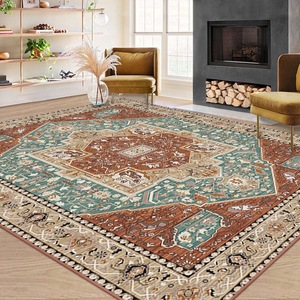 Vintage Persian Entrance <strong>Hall</strong> Door <strong>Mat</strong> - Durable, Stain-resistant, Easy to Clean - Crystal Fiber Carpet - Product Image 6