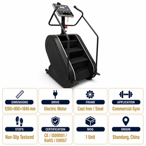 Stair Machine NO.12 Appareil de fitness commercial pour <span class=keywords><strong>salle</strong></span> de sport, Simulateur <span class=keywords><strong>d</strong></span>'<span class=keywords><strong>escalade</strong></span> électrique, Entraînement cardio, Step Mill, Grimpeur <span class=keywords><strong>d</strong></span>'escalier - Product Image 2