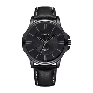 YAZOLE 332 <span class=keywords><strong>Montre</strong></span> <span class=keywords><strong>Bracelet</strong></span> Homme Luxe à Cadran Lumineux Étanche, <span class=keywords><strong>Bracelet</strong></span> en <span class=keywords><strong>Cuir</strong></span> Haut de Gamme, Style Décontracté à Quartz - Product Image 6