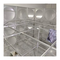 Réservoir de traitement d'eau industriel en structure acier carrée / Réservoir de stockage d'eau modulaire en acier inoxydable de 100 000 litres
