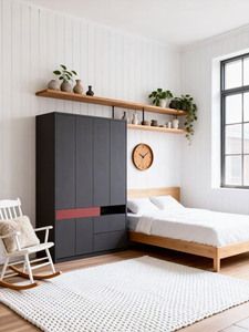 Armarios de Dormitorio Modernos de Madera con Puertas Corredizas y Cajones para Habitación Principal - Product Image 5