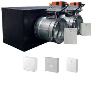 Aire Acondicionado Central con Ductos y Plenum, con Control de Persianas Motorizadas de 2 Zonas por Wi-Fi, Interfaz de Unidad de Control, Alimentación por CA - Product Image 1