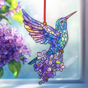 Wholesale Colorful Gorgeous Pendant Acrylic Wind <b>Birds</b> Window Hangings Chimes Catcher Crafts <b>Bird</b> Gift Home <b>Decor</b> - Product Image 4