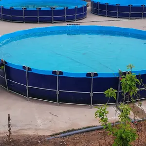 Foldable अल्ट्रा स्पष्ट पानी के टैंक खेत aquaponics बढ़ रही 5000 गैलन फिल्टर पंप अपनाना क्लीनर मछली की खेती टैंक