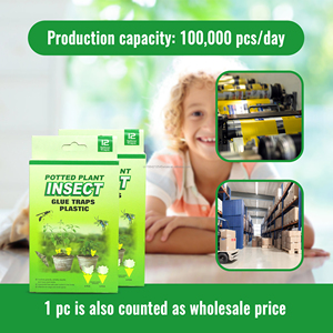 Trampas de Pegamento Desechables Amarillas de Gel Adhesivo de Doble Cara de Alta Adhesividad y Bajo Precio para Hormigas, Control de Plagas, Macetas - Product Image 4