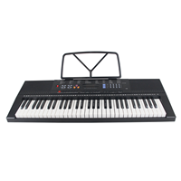 Piano électrique portable 61 touches avec prise en charge OEM, USB, MP3, fonction d'enseignement, sustain, lecteur MIDI, style numérique, orgue électronique, clavier