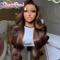 Perruque en cheveux naturels vietnamiens avec dentelle HD, Perruque frontale en dentelle HD 13x6 en cheveux naturels, Ondulation Body Wave, Perruques frontales en dentelle transparente HD complète sans colle