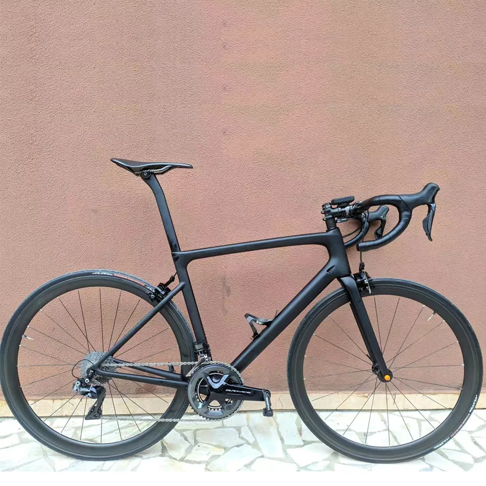 High Quality Complete Road Carbon Bike Black Color Carbon Bike With Groupset Shimano R9100 22 Speed Road Bicycle Cycling