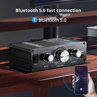BT-888 Mini amplificateur domestique 12V 20W + 20W BT sans fil petit métal vente chaude pour le commerce extérieur transfrontalier