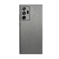 Couverture arrière en métal brossé et mat pour téléphone portable Galaxy S20U E Note 10 Plus Lite Note 20 7 FE Sticker