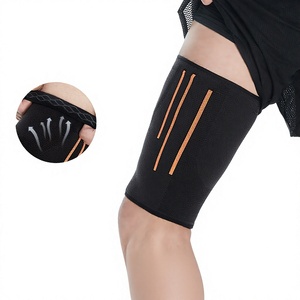 Manchon de compression réglable <span class=keywords><strong>pour</strong></span> <span class=keywords><strong>cuisse</strong></span> – Soulagement des tensions, protection sportive chauffante anti-frottement <span class=keywords><strong>pour</strong></span> la course et le fitness, soutien du genou - Product Image 1