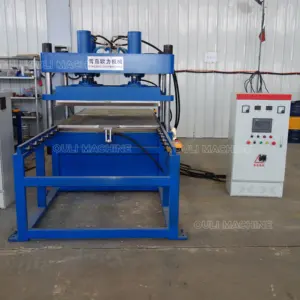 Shock-absorbing and sound insulating rubber floor mats press make machinery