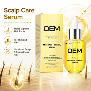 Suero para el Cabello OEM para Densificar el Cabello y Fortalecer el Cuero Cabelludo, 50 ml, con 2% de Kopyrrol, Extracto de Jengibre, Queratina y Biotina para Raíces Débiles y Cabello Fino, Suministro al por Mayor - Product Image 3