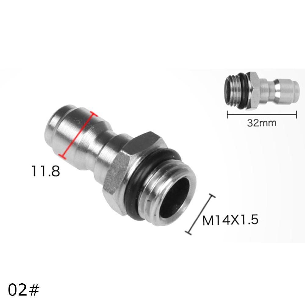 1 шт. автомобильная мойка высокого давления водяной пистолет 1/4 дюйма быстросъемный соединитель M14x1.5mm разъем для пенная горшок форсунки PA
