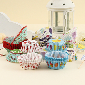 <span class=keywords><strong>Papier</strong></span> d'impression cmjn jetable coloré résistant à la graisse, moules à <span class=keywords><strong>muffins</strong></span> pour la cuisson des petits gâteaux en étain, tapis de panier personnalisé antiadhésif pour four - Product Image 5