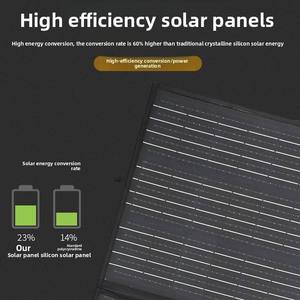 กระเป๋าพับพลังงานแสงอาทิตย์ 300W 18V แบบพกพาสำหรับใช้งานกลางแจ้ง พร้อมขั้วต่อประสิทธิภาพ 23% - Product Image 6