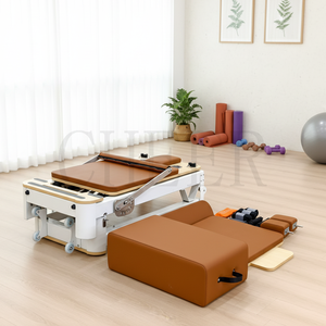 Máquina de <span class=keywords><strong>Pilates</strong></span> de Aluminio Reforzado con Función Plegable para Rehabilitación y Entrenamiento Profesional en Estudio - Product Image 1