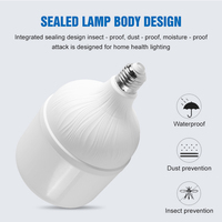 Ampoule LED en forme de T Huahuang de haute qualité E27 B22 5W-60W pour la maison, les supermarchés et les ateliers, CRI 80, durée de vie de 50 000 heures