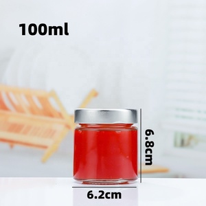 Hot bán rõ ràng vòng rộng miệng lọ thủy tinh đóng hộp lọ cho mật ong mứt dưa nước sốt với nắp kim loại 250 ml 380 ml 8 oz 16 oz - Product Image 6