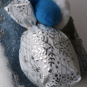 Design exclusif russe <span class=keywords><strong>Ded</strong></span> <span class=keywords><strong>Moroz</strong></span> et Snow Girl classique bleu électrique avec musique du nouvel an russe jouet animé boîte de couleur - Product Image 4